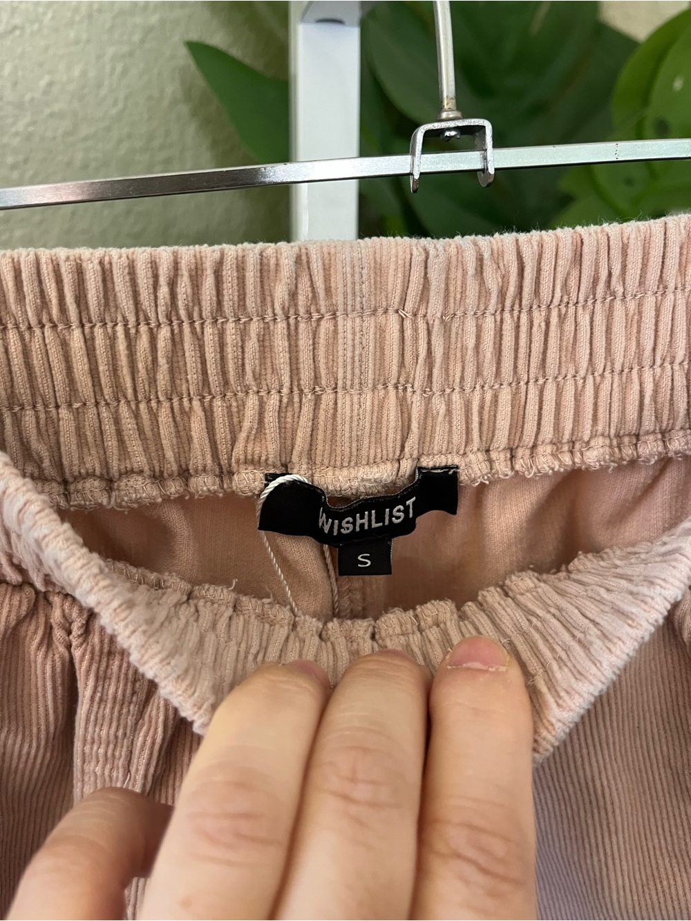 🌸 Blush Pink Corduroy Pull-On Shorts Sz Small | Soft Girl Coastal Chic - Picture 3 of 7